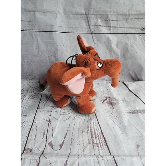 Disney Store Vintage Tantor Young Tarzan mini bean bag Plush Sound Not Working - Picture 2 of 6